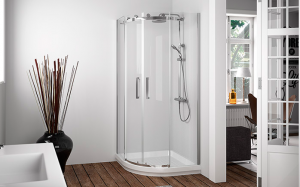 mampara semicircular de ducha